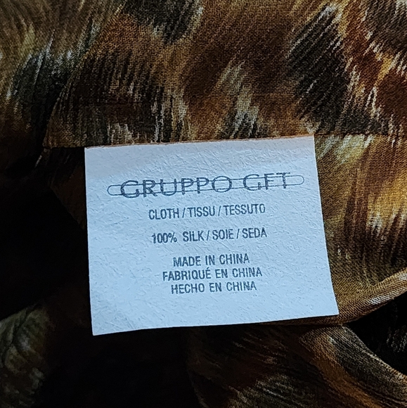 Emanuel Ungaro Rare Vintage 100% Silk Leopard Print Size 6/40 Sheer Blouse - Picture 10 of 10